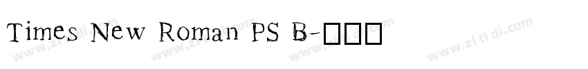 Times New Roman PS B字体转换